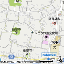 山梨県甲州市勝沼町下岩崎1911周辺の地図