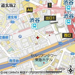 東京都渋谷区道玄坂1丁目6-7周辺の地図
