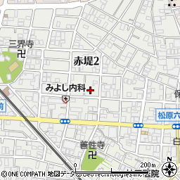 東京都世田谷区赤堤2丁目22-3周辺の地図