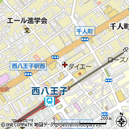東京都八王子市千人町2丁目3-8周辺の地図