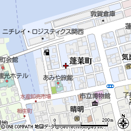 福井県敦賀市蓬莱町周辺の地図