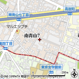 東京都港区南青山7丁目周辺の地図