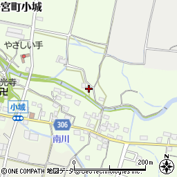 山梨県笛吹市一宮町小城25周辺の地図