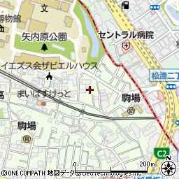 東京都目黒区駒場3丁目6周辺の地図