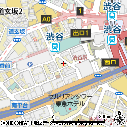渋谷道玄坂一丁目応援団 大分からあげと鉄板焼 勝男周辺の地図