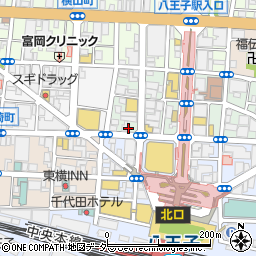 築地直送鮮魚と東北生牡蠣 個室居酒屋 汐彩　八王子店周辺の地図