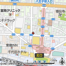焼肉ホルモン たけ田 八王子店周辺の地図