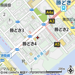 東京都中央区勝どき4丁目2-13周辺の地図