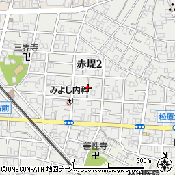 東京都世田谷区赤堤2丁目22周辺の地図