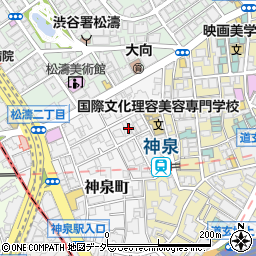 東京都渋谷区神泉町3周辺の地図