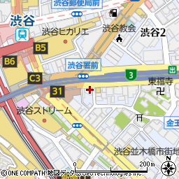 シンガーミシン渋谷取扱店周辺の地図