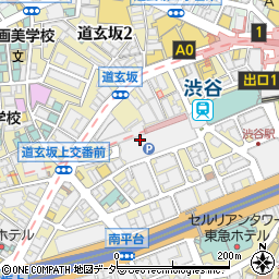 東京都渋谷区道玄坂1丁目12周辺の地図
