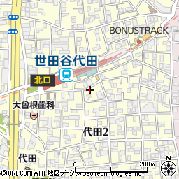 パークジャパン代田第１７駐車場周辺の地図