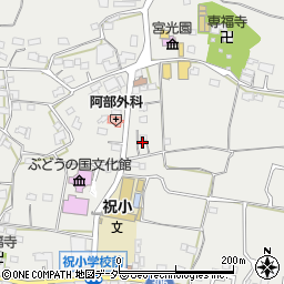 山梨県甲州市勝沼町下岩崎1082周辺の地図