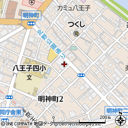 ファミリーマート八王子明神町店周辺の地図