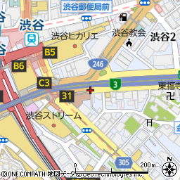 渋谷署前周辺の地図