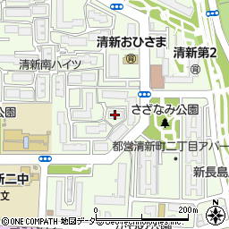 清新南ハイツ１－１３号棟周辺の地図