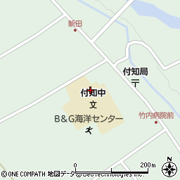 中津川市立付知中学校周辺の地図