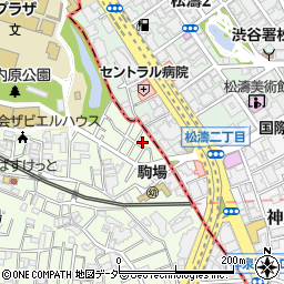 東京都目黒区駒場3丁目1周辺の地図