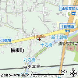 十郎橋西周辺の地図