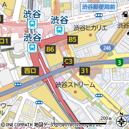 渋谷駅東口周辺の地図