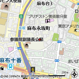 東京都港区麻布永坂町1-17周辺の地図