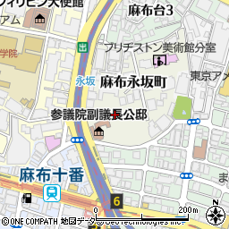 東京都港区麻布永坂町25周辺の地図
