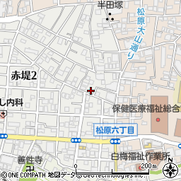 東京都世田谷区赤堤2丁目32-6周辺の地図