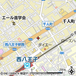 東京都八王子市千人町2丁目3-14周辺の地図