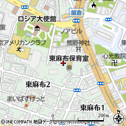 東京都港区麻布台2丁目2周辺の地図