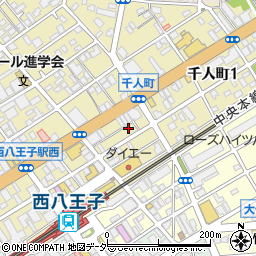 東京都八王子市千人町2丁目3-3周辺の地図
