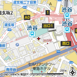 天狗　渋谷レンガビル店周辺の地図