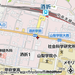 酒折駅入口 甲府市 バス停 の住所 地図 マピオン電話帳