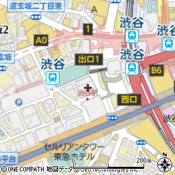 東京都渋谷区道玄坂1丁目3周辺の地図