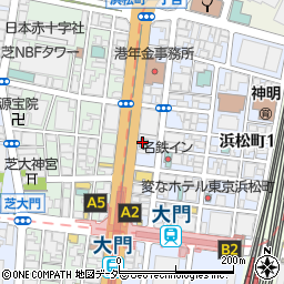 ホテルマイステイズ浜松町周辺の地図