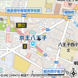 セブンイレブン京王八王子駅前店周辺の地図