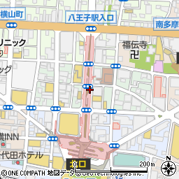 東京都八王子市東町周辺の地図