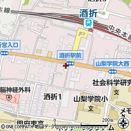 鈴木ガーデン酒折駅前店周辺の地図