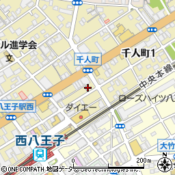 東京都八王子市千人町2丁目3-2周辺の地図