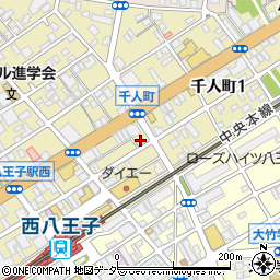 東京都八王子市千人町2丁目3-1周辺の地図