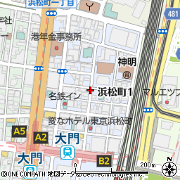 東京都港区浜松町1丁目周辺の地図