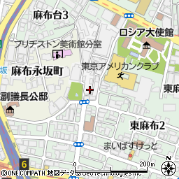 東京都港区麻布狸穴町62周辺の地図