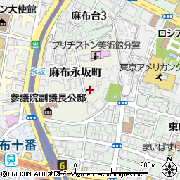 東京都港区麻布永坂町1-1周辺の地図