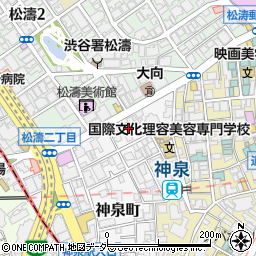 東京都渋谷区神泉町1-20周辺の地図