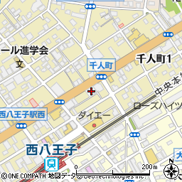 東京都八王子市千人町2丁目3-17周辺の地図