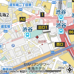 博多もつ鍋九州創作料理 黄金屋 渋谷店周辺の地図