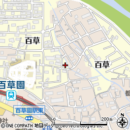 東京都日野市百草132周辺の地図