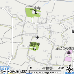 山梨県甲州市勝沼町下岩崎1873周辺の地図