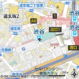 みずほ銀行渋谷マークシティ ＡＴＭ周辺の地図