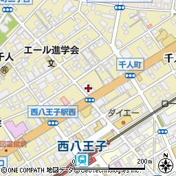 山梨中央銀行八王子支店周辺の地図